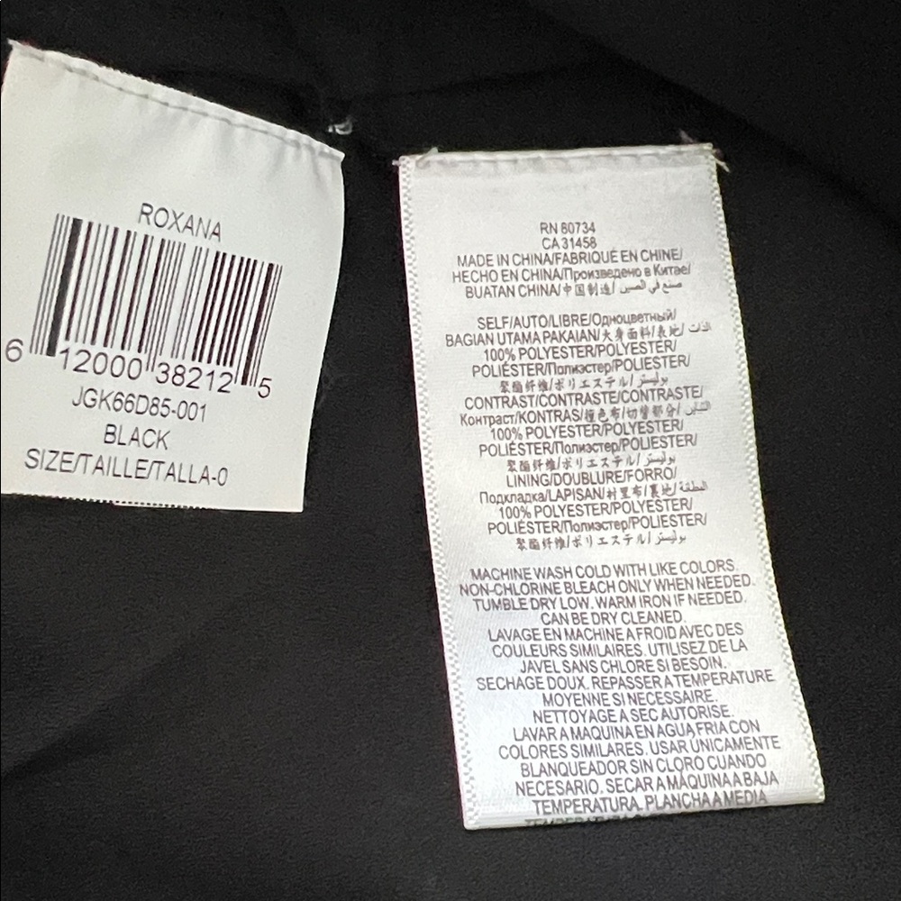 NWT BCBGMaxAzria “Roxana” One Shoulder Black Maxi Dress – Size 0 - Picture 12 of 12